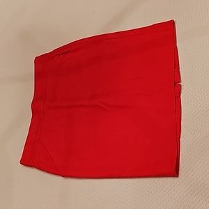 J crew pencil skirt Coral red sz 6 P fresh from cleaners EUC